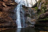 tranquil-waterfall-scenery-middle-autumn-forest